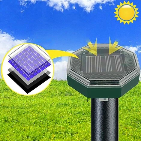 HKLFFJA Répulsif Taupe Ultrason Solaire,Anti Taupe,Répulsif Serpent Ultrason Lot De 4,Rrépulsif Taupe Solaire,IP65 Répulsif Solaire De Taupe,Anti-Taupe,Gopher,Serpent,pour La Lutte Antiparasitaire De Jardin… 5 HKLFFJA Répulsif Taupe Ultrason Solaire,Anti Taupe,Répulsif Serpent Ultrason Lot De 4,Rrépulsif Taupe Solaire,IP65 Répulsif Solaire De Taupe,Anti-Taupe,Gopher,Serpent,pour La Lutte Antiparasitaire De Jardin… – Image 3