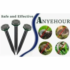 HKLFFJA Répulsif Taupe Ultrason Solaire,Anti Taupe,Répulsif Serpent Ultrason Lot De 4,Rrépulsif Taupe Solaire,IP65 Répulsif Solaire De Taupe,Anti-Taupe,Gopher,Serpent,pour La Lutte Antiparasitaire De Jardin… 10 HKLFFJA Répulsif Taupe Ultrason Solaire,Anti Taupe,Répulsif Serpent Ultrason Lot De 4,Rrépulsif Taupe Solaire,IP65 Répulsif Solaire De Taupe,Anti-Taupe,Gopher,Serpent,pour La Lutte Antiparasitaire De Jardin… -Luminaire solaire Soldes 2022 57144065 4