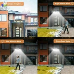 MONLY Lampe Solaire Extérieur,(pack De 2), étanche IP65, éclairage Grand Angle 360 ​​°, Lumière Solaire Avec Détecteur De Mouvement, Pour Jardin, Entrée -Luminaire solaire Soldes 2022 57218783 3