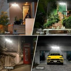 MONLY Lampe Solaire Extérieur,(pack De 2), étanche IP65, éclairage Grand Angle 360 ​​°, Lumière Solaire Avec Détecteur De Mouvement, Pour Jardin, Entrée -Luminaire solaire Soldes 2022 57218783 5