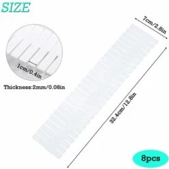 HKLFFJA Organisateur De Tiroir Diviseur De Tiroir 8 PCS Separateur Tiroirs Reglable Pour Fournitures De Bureau, Chambre à Coucher, Cuisine, Ustensiles De Maquillage -Luminaire solaire Soldes 2022 57585193 2
