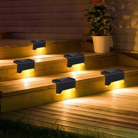 TANCYCO Lampes Solaires Extérieures Étanches Jardin Escaliers Clôture Lumière Chaude Route Goujon Lampe Pour Jardin Paysage Rue Voie (Lot De 1 Lumière Chaude Noire) 3 TANCYCO Lampes Solaires Extérieures Étanches Jardin Escaliers Clôture Lumière Chaude Route Goujon Lampe Pour Jardin Paysage Rue Voie (Lot De 1 Lumière Chaude Noire)