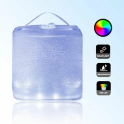 AUTRE Lanterne Solaire Gonflable Et étanche Extérieur 10 LED RGB 7 Couleurs