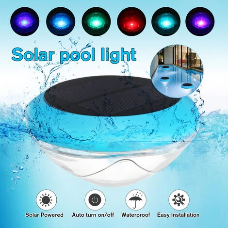 SWAGX Spot Pour Piscine Solaire Lumière étang Flottante LED Colorée 5 SWAGX Spot Pour Piscine Solaire Lumière étang Flottante LED Colorée – Image 3