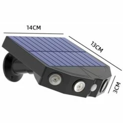 FR-LIFE Lampe Solaire Exterieur, BR-Vie 2 Pièces Lampe Solaire Exterieur Detecteur De Mouvement,360° Spot Solaire Exterieur [1200mAh] étanche Lanterne Solaire Exterieur Jardin -Luminaire solaire Soldes 2022 57786418 3