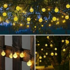 AIDUCHO Guirlande Lumineuse Solaire, 7M 50 LED Guirlande Lumineuse Extérieure Et Interieur 8 Modes IP44 Etanche, Pour Noël, Fête, Jardin, Terrasse, Balcon, Arbres, Mariages -Luminaire solaire Soldes 2022 57958596 3