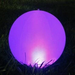 PERLE RARE Lampe Solaire Exterieur,Boule Lumineuse Exterieure Solaire à DEL Lampe Flottante étanche Pour Lumiere Solaire Changeante De Couleur Extérieure, Décor De Fête,Piscine,Mariage,Plage,Jardin(1PACK)