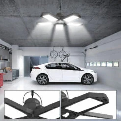 GRID COOL Lumière Solaire De Garage, Lumière Solaire De Hangar, Télécommande, Détection De Mouvement -Luminaire solaire Soldes 2022 58347393 4