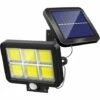 GRID COOL Lampe Solaire Extérieur Puissante Avec Détecteur De Mouvement 120 LED Étanche Blanc Éclairage Lumières Solaires Pour Jardin Terrasse Patio Porte Parking Lumière De Sécurité Cordon De 5 M -Luminaire solaire Soldes 2022 58347801 1