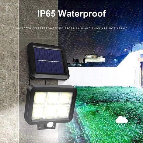 GRID COOL Lampe Solaire Extérieur Puissante Avec Détecteur De Mouvement 120 LED Étanche Blanc Éclairage Lumières Solaires Pour Jardin Terrasse Patio Porte Parking Lumière De Sécurité Cordon De 5 M 5 GRID COOL Lampe Solaire Extérieur Puissante Avec Détecteur De Mouvement 120 LED Étanche Blanc Éclairage Lumières Solaires Pour Jardin Terrasse Patio Porte Parking Lumière De Sécurité Cordon De 5 M – Image 3