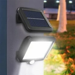 GRID COOL Lampe Solaire Extérieur Puissante Avec Détecteur De Mouvement 120 LED Étanche Blanc Éclairage Lumières Solaires Pour Jardin Terrasse Patio Porte Parking Lumière De Sécurité Cordon De 5 M 10 GRID COOL Lampe Solaire Extérieur Puissante Avec Détecteur De Mouvement 120 LED Étanche Blanc Éclairage Lumières Solaires Pour Jardin Terrasse Patio Porte Parking Lumière De Sécurité Cordon De 5 M -Luminaire solaire Soldes 2022 58347801 4