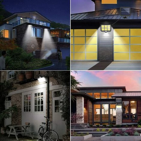 GRID COOL Lampe Solaire Extérieur Puissante Avec Détecteur De Mouvement 120 LED Étanche Blanc Éclairage Lumières Solaires Pour Jardin Terrasse Patio Porte Parking Lumière De Sécurité Cordon De 5 M 7 GRID COOL Lampe Solaire Extérieur Puissante Avec Détecteur De Mouvement 120 LED Étanche Blanc Éclairage Lumières Solaires Pour Jardin Terrasse Patio Porte Parking Lumière De Sécurité Cordon De 5 M – Image 5