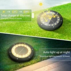 LTS FAFA 16 LEDs Lampes Solaires Exterieures Jardin Lot De 6 Lumi¨¨re Spots Solaires Encastrables IP65 Etanche Lampe Solaire Au Sol Blanc Chaud L'¨¦clairage Pour Chemins Terrasse Cour Souterraine 8 LTS FAFA 16 LEDs Lampes Solaires Exterieures Jardin Lot De 6 Lumi¨¨re Spots Solaires Encastrables IP65 Etanche Lampe Solaire Au Sol Blanc Chaud L'¨¦clairage Pour Chemins Terrasse Cour Souterraine -Luminaire solaire Soldes 2022 58368752 2