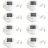 HKLFFJA Lot De 8 Lampes Murales Blanches à énergie Solaire Pour Gouttière, Allée, Escalier, Spot Pour Toit, Terrasse, Jardin, Cour -Luminaire solaire Soldes 2022 58664943 1