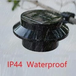 HKLFFJA Lot De 6 Lampes LED à énergie Solaire Pour Gouttière, Clôture, Toit, Gouttière, Jardin, Cour, Mur, Noir -Luminaire solaire Soldes 2022 58664977 5