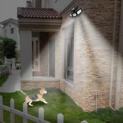 EINEMGELD Projecteurs Solaires Extérieurs Projecteurs Solaires Extérieurs 3000mAh IP65 Étanche Solaire Applique Murale Pour Cour -Luminaire solaire Soldes 2022 58757799 4