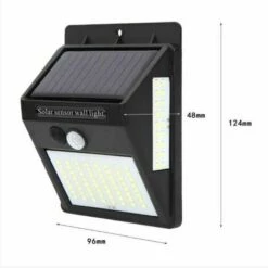 DONTODENT 4*Lumière Solaire, Lampe Solaire Extérieur, Avec Détecteur De Mouvement Lampe, De Sécurité Sans Fil Lampe Mural Pour Jardin. -Luminaire solaire Soldes 2022 58772747 5