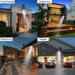 FR-LIFE Lampe Solaire Extérieur Avec Détecteur De Mouvements Infrarouge,BR-Vie 100COB Projecteur LED Extérieur Avec Detecteur, Eclairage De Sécurité, Étanche IP65, Pour Jardin, Entrepôt, Entrée [Classe énergétique A+++] -Luminaire solaire Soldes 2022 58966150 5