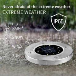 FVBJD TCOLL Lumière Solaire Extérieur，8 LED 4 Pack Jardin Eclairage Spot Lampe Solaire，（ Coloré ）[ Afin D'éviter Votre Perte! ] Veuillez Vous Assurer D'acheter Dans Le Magasin TCOLL Avant D'acheter -Luminaire solaire Soldes 2022 59149089 4