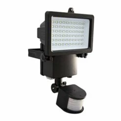 Projecteur Solaire Noir à Détection De Mouvements - 1000 Lumens - Chromex