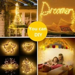 LYCXAMES 2 Pack Guirlande Lumineuse Exterieur Solaire, 10M 100 LED Étanche Guirlande Solaire Exterieur, Auto ON/OFF Décoration Lumière Pour Jardin Terrasse Clôture Cour Maison Noël Mariage Fête, Blanc Chaud -Luminaire solaire Soldes 2022 59303847 4