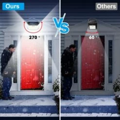 TOLARE Applique 178 Led Solaire Murale Avec De Mouvement Sensor, Angle D'éclairage De 270°, Applique Murale étanche IP65 - Lot De 4 -Luminaire solaire Soldes 2022 59311282 3