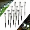 ZOLGINAH Lumiere Solaire Exterieur Jardin, 12pcs Inoxydable LED Lampe Solaire Pour Exteriepure, IP44 Étanches Décoration Pour Chemins Pelouse, Garage, Patio, Cour -Luminaire solaire Soldes 2022 59343903 1