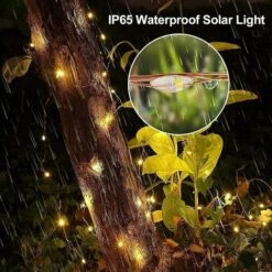 ZOLGINAH Guirlande Lumineuse Solaire Extérieure 30M 300 LEDs A Télécommande Avec 8 Modes D'Éclairage, Chaîne De Lumière Solaire Étanche Pour Jardin,Terrasse,Balcon,Cour,Arbre De Noël,Mariage,Fête Party -Luminaire solaire Soldes 2022 59344921 4