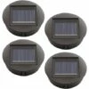 TRIOMPHE 4 Pièces Lampes Solaires De Rechange Avec Ampoules LED, Remplacement De Lumières Solaires Top, Couvercle De Lanterne De Panneau Solaire à LED Pour Lanterne De Jardin Suspendue Extérieure，T-Audace -Luminaire solaire Soldes 2022 59605603 1