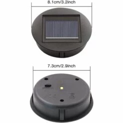 TRIOMPHE 4 Pièces Lampes Solaires De Rechange Avec Ampoules LED, Remplacement De Lumières Solaires Top, Couvercle De Lanterne De Panneau Solaire à LED Pour Lanterne De Jardin Suspendue Extérieure，T-Audace -Luminaire solaire Soldes 2022 59605603 5