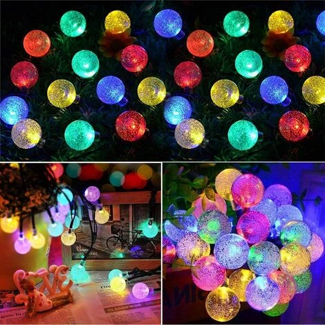 EINEMGELD Guirlande Lumineuse Solaire à 50 LED - étanche, 8 Modes D’éclairage - Pour Intérieur/extérieur, 7 M (multicolore) 6 EINEMGELD Guirlande Lumineuse Solaire à 50 LED - étanche, 8 Modes D’éclairage - Pour Intérieur/extérieur, 7 M (multicolore) – Image 4