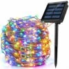 EINEMGELD Guirlande Lumineuse Solaire Extérieur, 200 LED 8 Modes 22M Décoration Lumineuse Solaire Noël IP65 Imperméable Lampe Solaire Exterieur Pour Jardin,Balcon,Terrasse, Mariage,Fête (Multicolore) -Luminaire solaire Soldes 2022 59659164 1