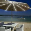 CHANCEY Guirlande Solaire Pour Parasol - 104 LED - Avec Télécommande - 8 Modes - IP67 - Étanche - Pour Fête, Noël, Halloween, Camping（Lumière Blanche Positive）,SEMAket -Luminaire solaire Soldes 2022 59759700 1