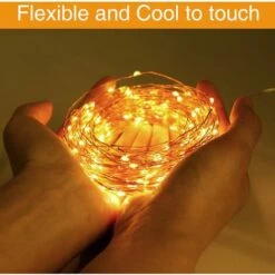 ENLENK [Lot De 4] Guirlande Solaire Exterieur, 12m 120 LED Guirlande Lumineuse Solaire Exterieure Étanche 8 Modes Décoration Lumière Pour Jardin Terrasse Cour Maison Noël Mariage Fête Blanc Chaud -Luminaire solaire Soldes 2022 59798549 5