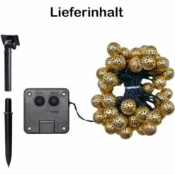 GALOZZOIT Guirlandes Solaires Marocaines Extérieures, Guirlandes LED 7M 50er Extérieures, 8 Modes Guirlandes Solaires Lumières étanches éclairage Pour Jardin, Terrasse, Cour, Maison, Noël, Fête -Luminaire solaire Soldes 2022 59853626 4