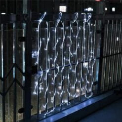 MINKUROW 12 M 100 LED Chaîne Lumineuse De Jardin Solaire, Tuyau De Lumière LED étanche IP65, Chaîne Lumineuse Extérieure, Chaînes Lumineuses LED Pour Mariage, Fête Et Noël, Lumières De Noël (blanc Froid) -Luminaire solaire Soldes 2022 60014176 3