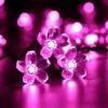 MINKUROW Guirlandes Ampoules Solaires Fleur,Étanche 7M 50LED Pêche Sakura Fleur Solaire Guirlande Lumineuse Pour Jardin Maisons Mariage Fête Noël Décorations (Rose) -Luminaire solaire Soldes 2022 60014383 1