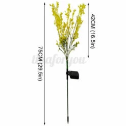 MINKUROW Lampe Solaire à LED Lampe De Chemin De Lampe Solaire Lampe De Jardin éclairage Extérieur En Forme De Fleur -Luminaire solaire Soldes 2022 60014482 4