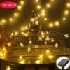 MINKUROW Chaîne Lumineuse Solaire à L'extérieur, Lumière étoile 7M 50 LED, Blanc Chaud étanche 8 Modes, Décoration étanche De La Chaîne Lumineuse Extérieure Pour Jardin, Arbres, Terrasse, Noël, Mariages, Fêtes -Luminaire solaire Soldes 2022 60014524 1