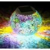MINKUROW Lampes LED à énergie Solaire Avec Changement De Couleur, Boule De Verre Mosaïque -Luminaire solaire Soldes 2022 60014988 1