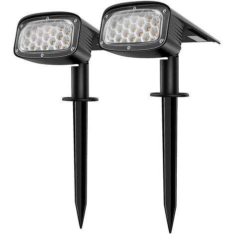 MINKUROW Spot Solaire Extérieur, 34 LEDs Lampe Solaire Extérieure Jardin Etanche, Projecteur Solaire 2-en-1 Installation 3 Modes Pour Chemin Patio Allée , 2 PACK 2 MINKUROW Spot Solaire Extérieur, 34 LEDs Lampe Solaire Extérieure Jardin Etanche, Projecteur Solaire 2-en-1 Installation 3 Modes Pour Chemin Patio Allée , 2 PACK