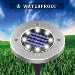 MINKUROW Lumière Solaire Extérieur Blanc Chaud 3500K 8 Pack Etanche IP65 Lampe Solaire Spot Encastrable Pour Chemin Jardin Terrace Cour Pelouse -Luminaire solaire Soldes 2022 60016129 3