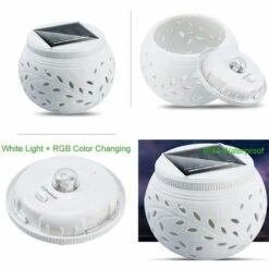 Veilleuse Enfant, LED Source De Lumière 7 Couleurs Changeants, IP44 Veilleuse étanche Pour Décoration De L'éclairage Intérieur Extérieur Chambre Maison (Blanc)-BISBISOUS -Luminaire solaire Soldes 2022 60094151 2