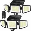 HKLFFJA Kasonic Lot De 2 Lampes Solaires D'extérieur 264 LED 2500 Lm Sans Fil étanche Avec Détecteur De Mouvement 3 Couleurs Réglables 3000 K / 4500 K / 6500 K - Projecteur LED De Sécurité Avec Télécommande 1 HKLFFJA Kasonic Lot De 2 Lampes Solaires D'extérieur 264 LED 2500 Lm Sans Fil étanche Avec Détecteur De Mouvement 3 Couleurs Réglables 3000 K / 4500 K / 6500 K - Projecteur LED De Sécurité Avec Télécommande -Luminaire solaire Soldes 2022 60298434 1