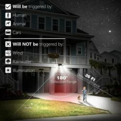 HKLFFJA Kasonic Lot De 2 Lampes Solaires D'extérieur 264 LED 2500 Lm Sans Fil étanche Avec Détecteur De Mouvement 3 Couleurs Réglables 3000 K / 4500 K / 6500 K - Projecteur LED De Sécurité Avec Télécommande 9 HKLFFJA Kasonic Lot De 2 Lampes Solaires D'extérieur 264 LED 2500 Lm Sans Fil étanche Avec Détecteur De Mouvement 3 Couleurs Réglables 3000 K / 4500 K / 6500 K - Projecteur LED De Sécurité Avec Télécommande -Luminaire solaire Soldes 2022 60298434 3