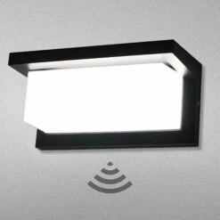 PREMIER Lampe Murale Led Lampe D'extérieur Avec Capteur De Mouvement Luminaire Ip65 Imperméable à L'eau Éclairage Décoratif En Aluminium Moderne Pour Le Couloir Du Sentier De Jardin