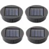 STARLIGHT Lot De 4 Lampes Solaires De Rechange Avec Ampoules LED, SL.GT Panneaux Solaires, Batterie Pour Panneau Solaire, Boîtes à Piles Solaires LED De Rechange -Luminaire solaire Soldes 2022 60877556 1