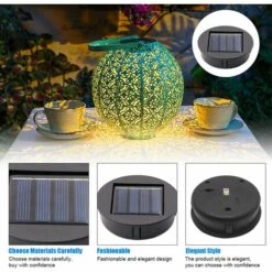 STARLIGHT Lot De 4 Lampes Solaires De Rechange Avec Ampoules LED, SL.GT Panneaux Solaires, Batterie Pour Panneau Solaire, Boîtes à Piles Solaires LED De Rechange -Luminaire solaire Soldes 2022 60877556 3