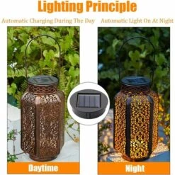 STARLIGHT Lot De 4 Lampes Solaires De Rechange Avec Ampoules LED, SL.GT Panneaux Solaires, Batterie Pour Panneau Solaire, Boîtes à Piles Solaires LED De Rechange -Luminaire solaire Soldes 2022 60877556 4