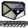 HIGHSAM Lot De 8 Projecteurs Solaire 100LED IP65 étanche Extérieur -Luminaire solaire Soldes 2022 60914623 1